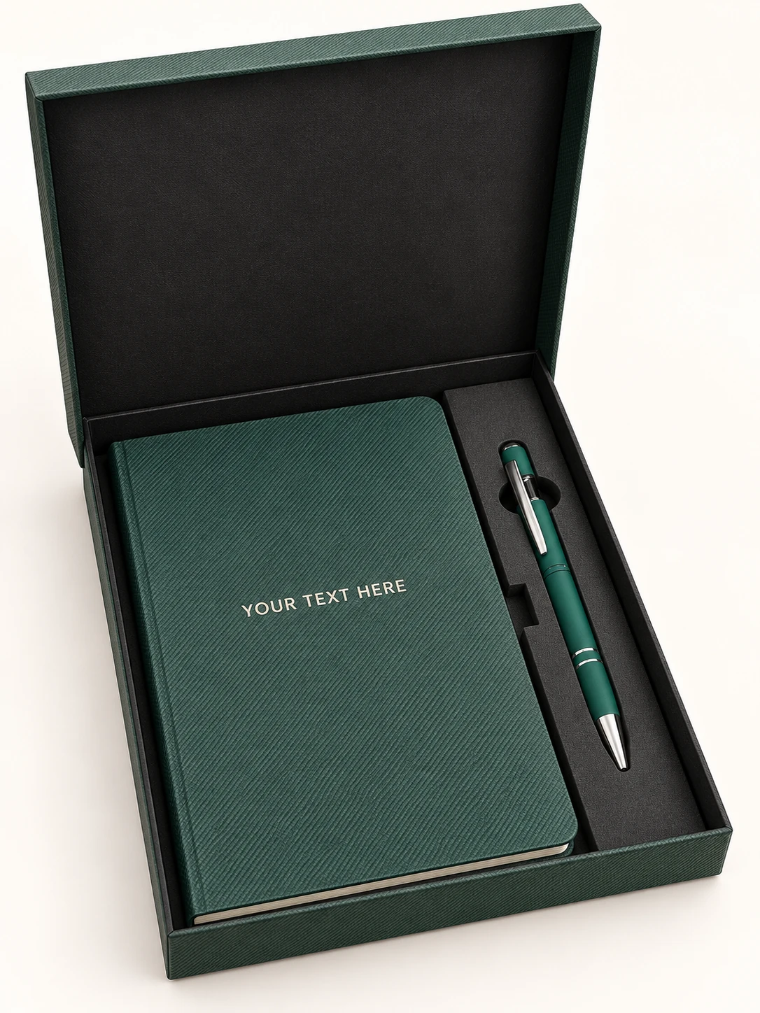Green Diary and Pen Gift Set - view 4